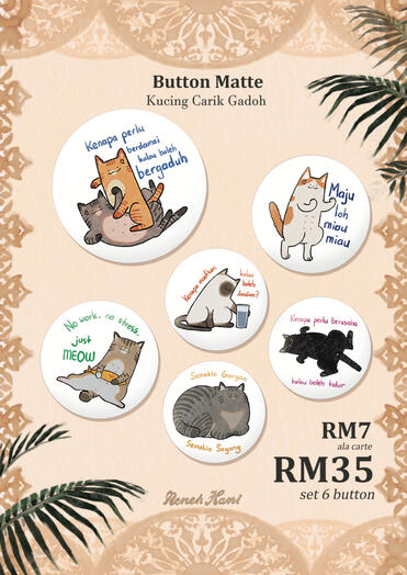 Button Kucing RM7 / RM35